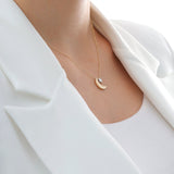 14k Gold | Moon and Star Necklace