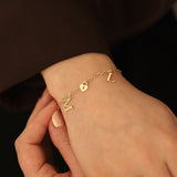 14k Gold | Flat Oval Link Chain Bracelet