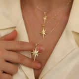 14k Gold | Loadstar - North Star Necklace