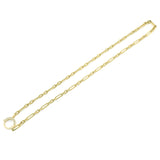 14k Gold | Paperclip Necklace with Diamond Sailor Clasp