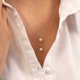 14k Gold | Minimal Pearl Necklace