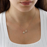 14k Gold | Puffy Teardrop Necklace