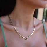 14k Gold | Sailor Lock Herringbone Chain