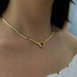 14k Gold | Sailor Lock Herringbone Chain