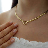 14k Gold | Sailor Lock Herringbone Chain