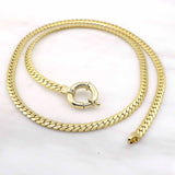 14k Gold | Sailor Lock Herringbone Chain