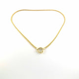 14k Gold | Sailor Lock Herringbone Chain