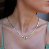 14k Gold | Sailor Lock Herringbone Chain