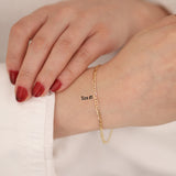 14k Gold | Figaro Chain Bracelet