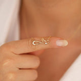 14k Gold | Infinity Bird Necklace