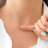 14k Gold | Circle Rope Knot Necklace