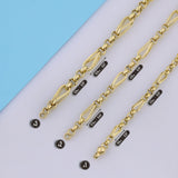 14k Gold | Barleycorn & Rolo Chain Necklace