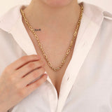 14k Gold | Barleycorn & Rolo Chain Necklace