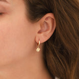 14k Gold | 4 Leaf Clover Earrings