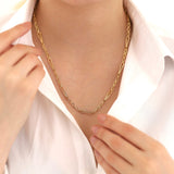 14k Gold | Thick Barleycorn Chain Necklace