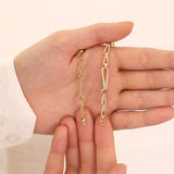 14k Gold | Thick Barleycorn Chain Necklace