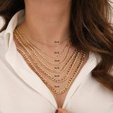 14k Gold | Figaro Chain Layering Necklace