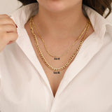 14k Gold | Figaro Chain Layering Necklace