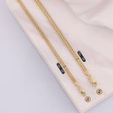 14k Gold | Double Curb Chain Necklace