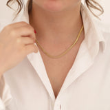 14k Gold | Double Curb Chain Necklace