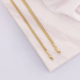 14k Gold | Double Curb Chain Necklace