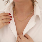 14k Gold | Double Curb Chain Necklace