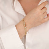 14k Gold | 6mm Double Curb Chain Bracelet with Sailor Clasp