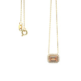 14k Gold | Champagne Baguette Cut Necklace