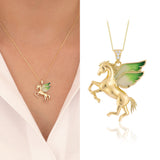 14k Gold | Pegasus Necklace