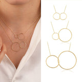 14k Gold | Interlocking Circles Necklace