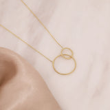 14k Gold | Interlocking Circles Necklace