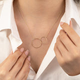 14k Gold | Interlocking Circles Necklace