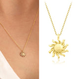 14k Gold | Minimal Sun Necklace