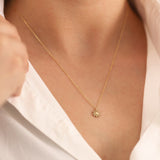 14k Gold | Minimal Sun Necklace