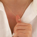 14k Gold | Minimal Sun Necklace