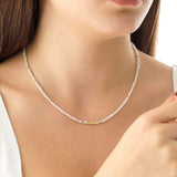 14k Gold | Crystal Moonstone Beaded Necklace