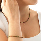 14k Gold | Unakite Beaded Necklace