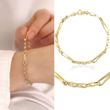 14k Gold | Barleycorn Chain Bracelet