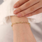 14k Gold | Barleycorn Chain Bracelet