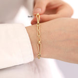 14k Gold | Barleycorn Chain Bracelet