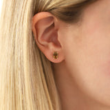 14k Gold | Diaspore Oval Stud Earrings