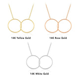 14k Gold | Circle Knot Necklace