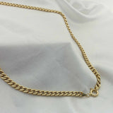 14k Gold | Cuban Chain Necklace with Sailor Clasp