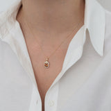 14k Gold | Minimalist Diaspore Necklace