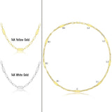 14k Gold | Name Engravable Paperclip Necklace