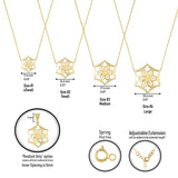 14k Gold | Snowflake Necklace