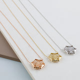 14k Gold | Snowflake Necklace