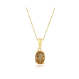 14k Gold | Diaspore Oval Necklace