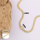 14k Gold | Double Curb Chain with Sailor Lock and Charm