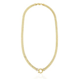 14k Gold | Double Curb Chain with Sailor Lock and Charm